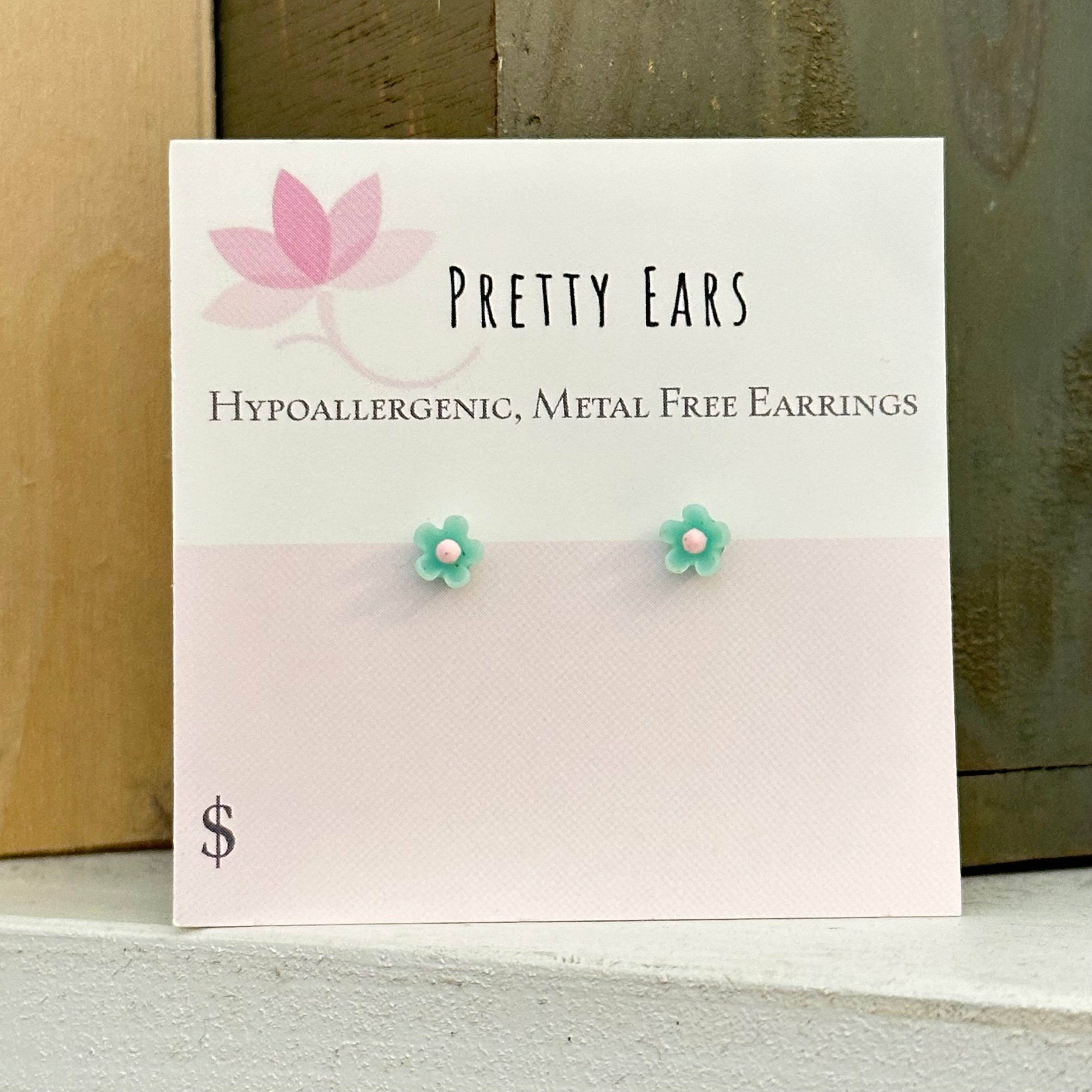 Assorted Flowers - Metal Free Hypoallergenic Earrings | Pretty Ears