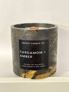 Cardamom Amber - Cement Jar Candle | Moody Candle Co