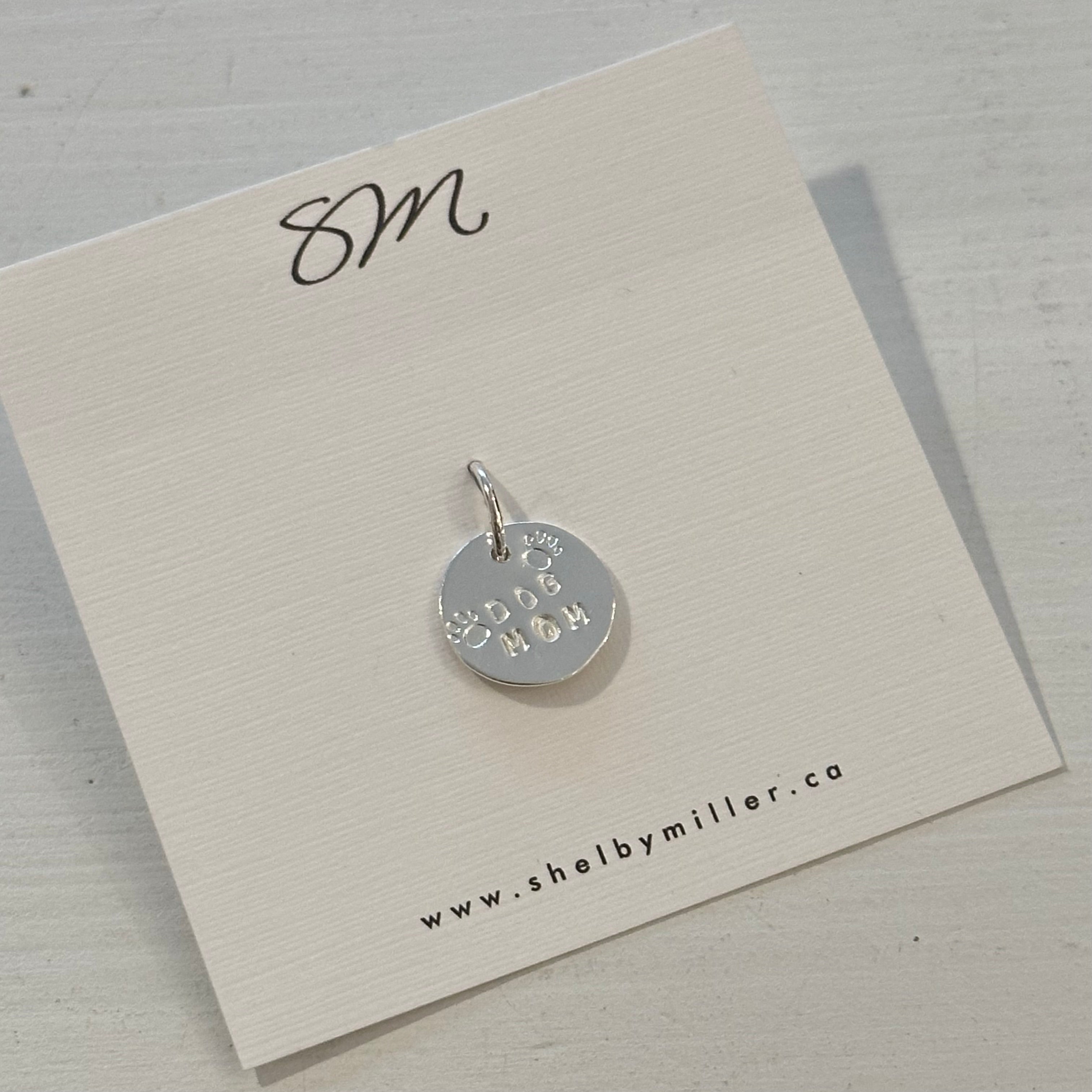 Seykoya - Medium Sterling Silver Hand-Stamped Pendants | Shelby Miller Jewelry Designs