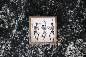 Dancing Skeletons - Mini Wood Sign | William Rae Designs