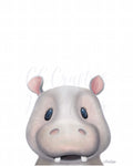 Hippo Safari Animal Art Print | CC Crafts