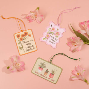 I Would Rather Be at Home - Air Freshener | Naughty Florals