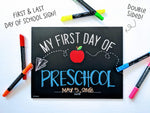 First & Last Day Sign - Apple | Love Designs