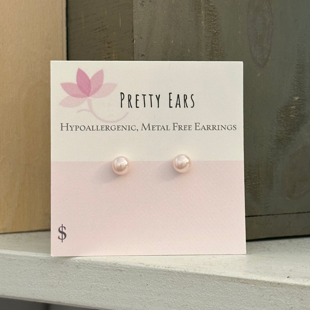 Classic Pearl | Metal Free Hypoallergenic Earrings