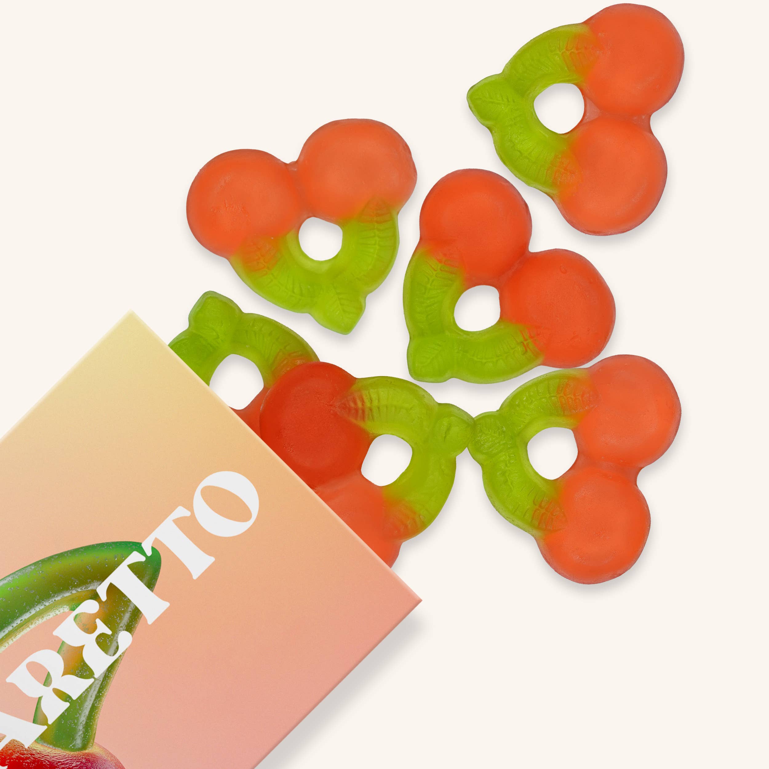 Amaretto Cherry Gummies - Chewy Candies | Vesper Bites