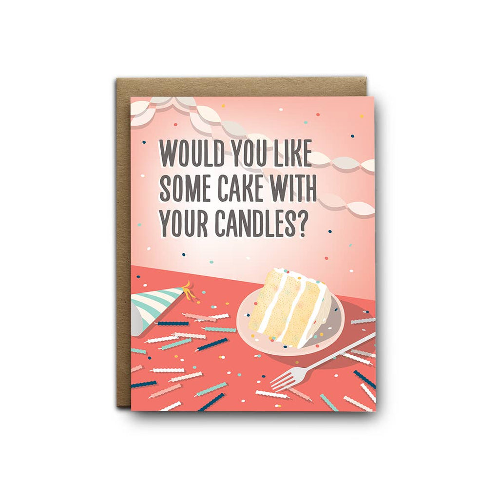 Like Cake with Candles Birthday | Greeting Card