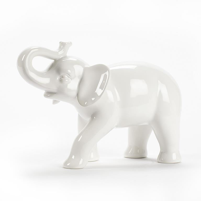 Ceramic Elephant Figure