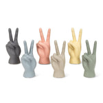 Hand Peace Sign | Ceramic Figure