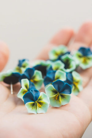 Pansy Handmade Stud Earrings| EtenIren