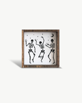 Dancing Skeletons - Mini Wood Sign | William Rae Designs