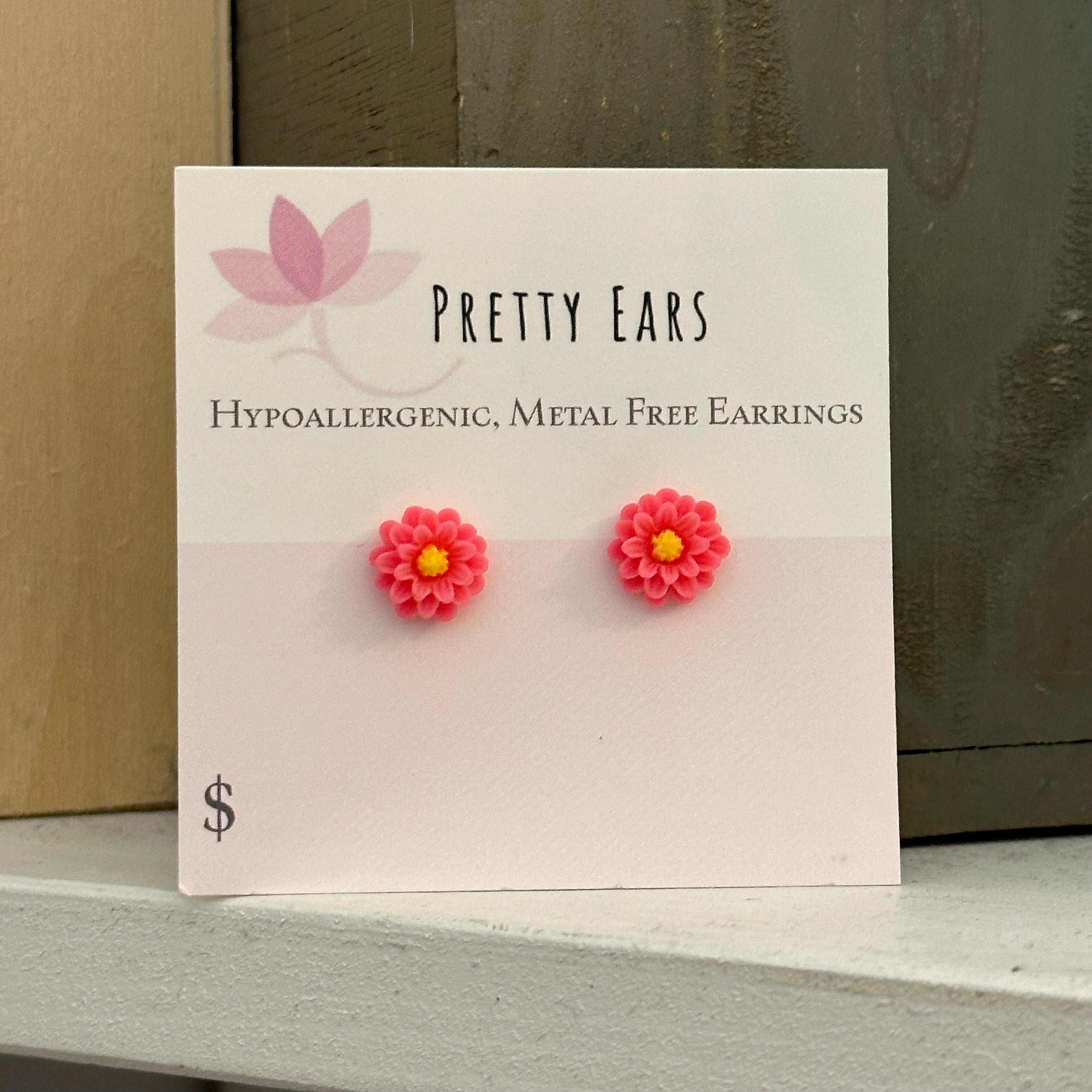 Assorted Flowers - Metal Free Hypoallergenic Earrings | Pretty Ears