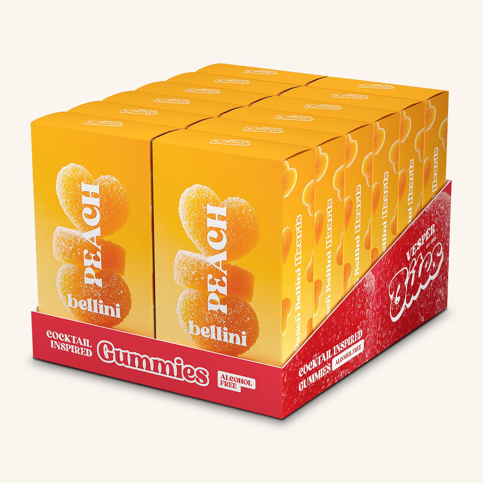 Peach Bellini Gummies - Chewy Candies | Vesper Bites