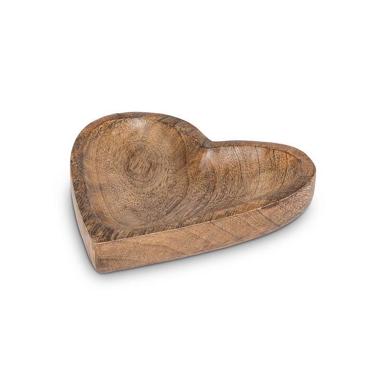 Wood Heart Plate