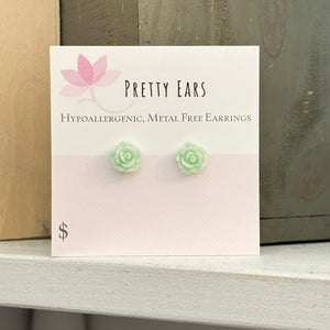 Rose - Metal Free Hypoallergenic Earrings | Pretty Ears