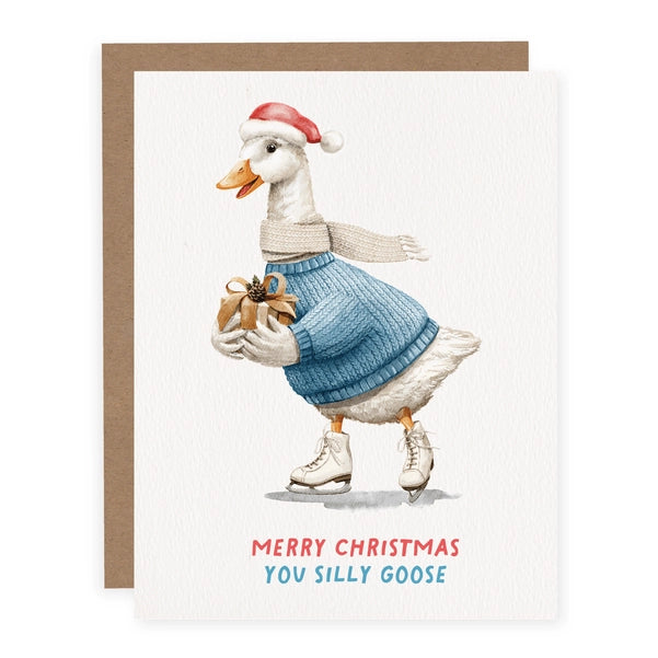 Merry Christmas You Silly Goose - Christmas Card | Pretty By Her