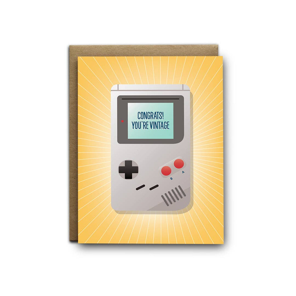 You're a Vintage Game Boy Birthday | Greeting Card