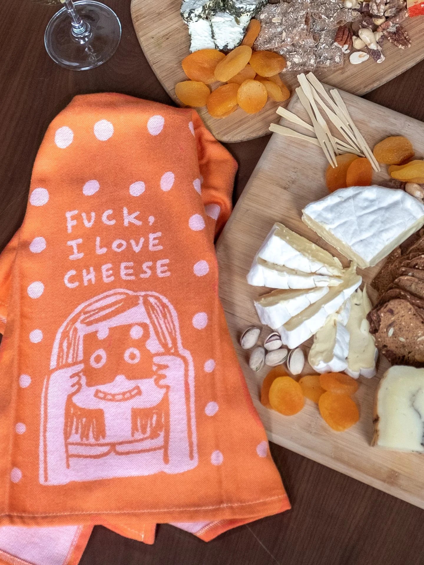 Fuck, I Love Cheese | Dish Towel