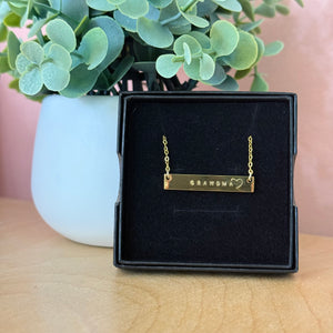 Grandma | Bar Necklace