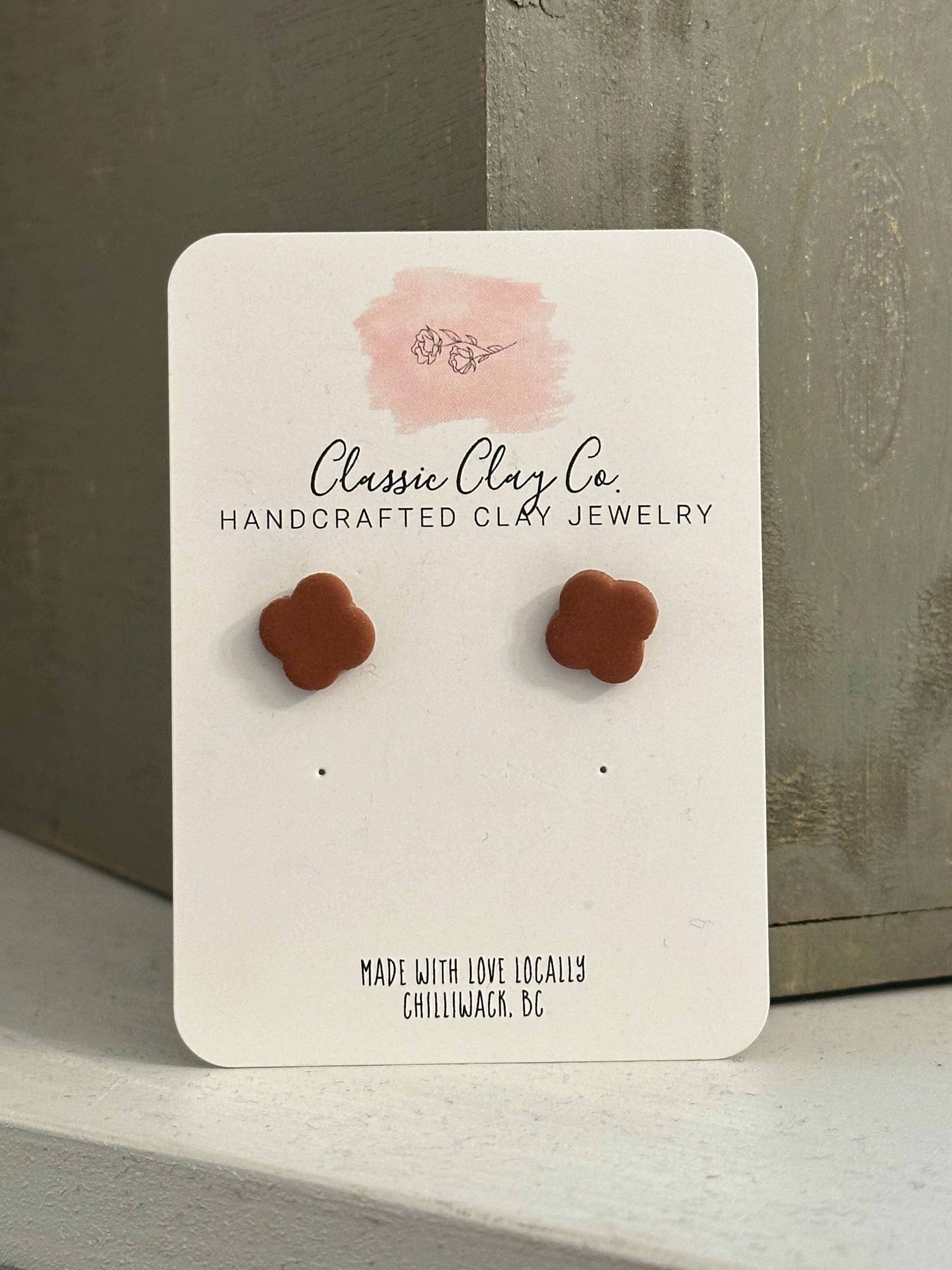 Clover - Clay Stud Earrings| Classic Clay Co.