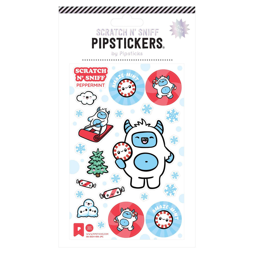 Playful Yeti Scratch 'n Sniff Sticker | Pipsticks