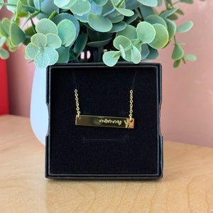 Mommy | Bar Necklace