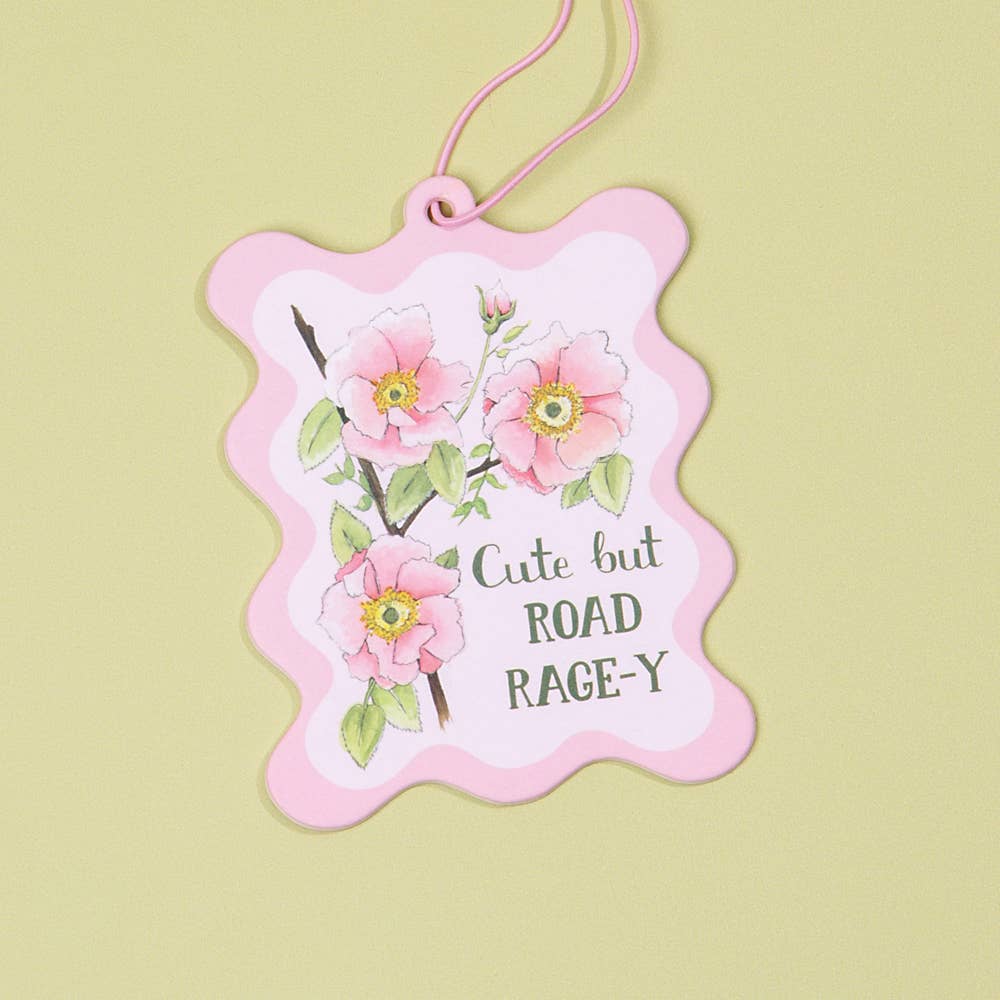 Cute But Road Rage-y - Air Freshener | Naughty Florals