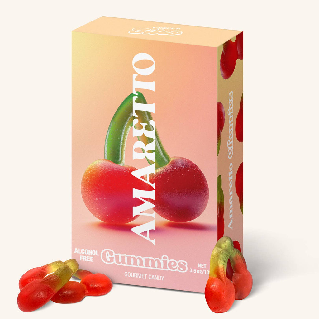Amaretto Cherry Gummies - Chewy Candies | Vesper Bites
