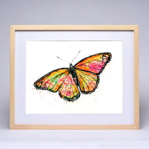 Garden Empress | Monarch Butterfly Watercolor Art Print
