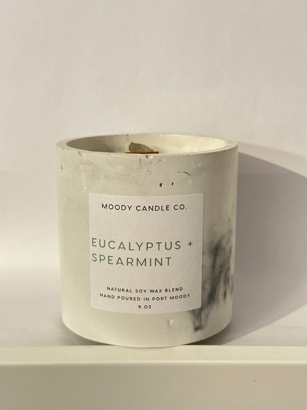 Eucalyptus + Spearmint - Cement Jar Candle | Moody Candle Co