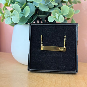 Fuck | Bar Necklace