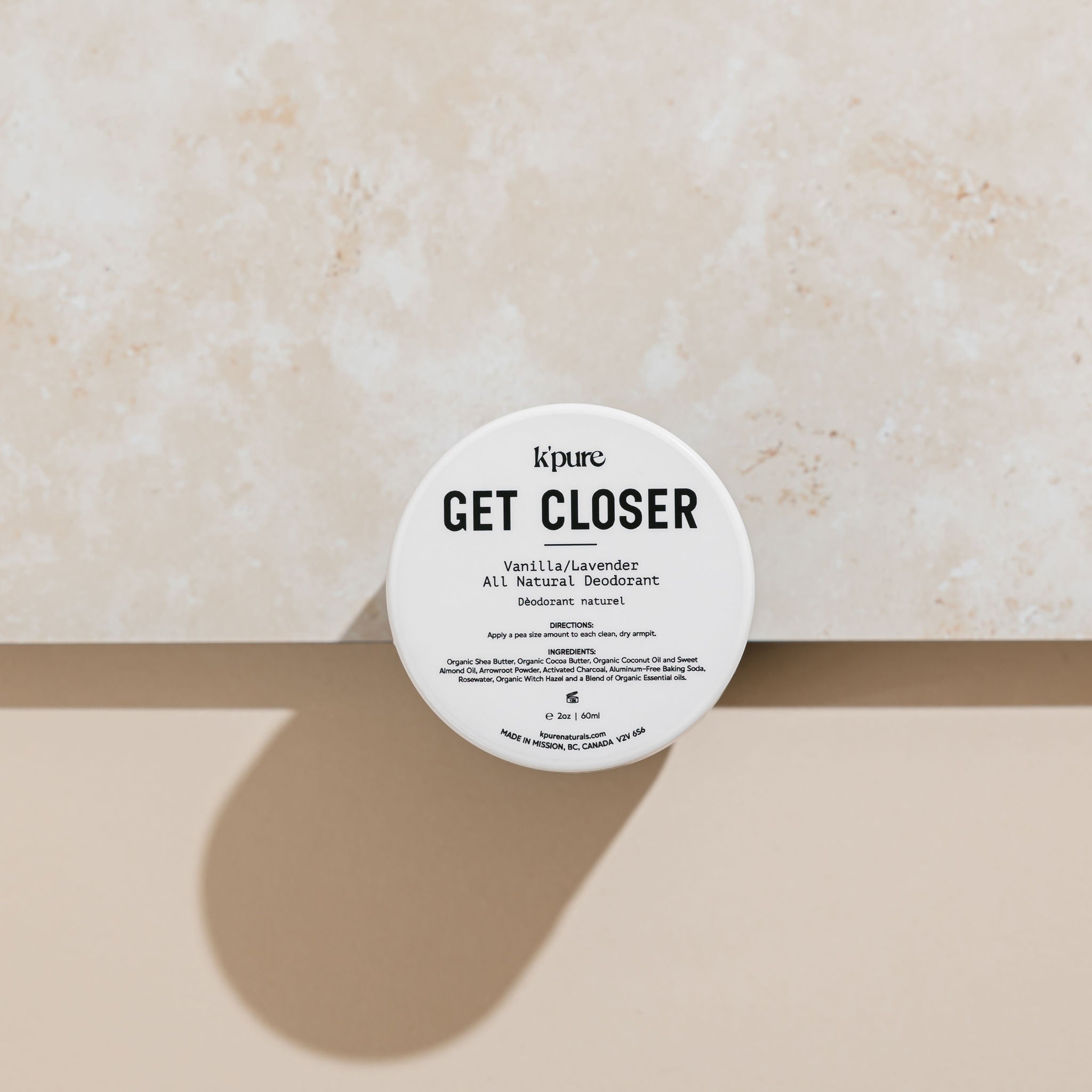 Get Closer - All Natural Deodorant | K’Pure Naturals