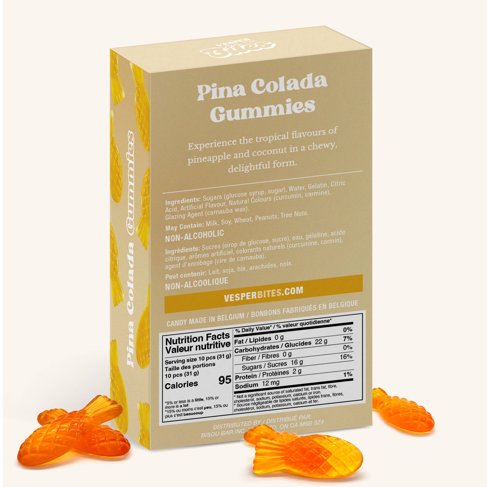 Pina Colada Gummies - Chewy Candies | Vesper Bites
