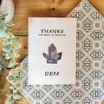 Thank You For Being An Absolute Gem - Greeting Card | Kenzie Cards