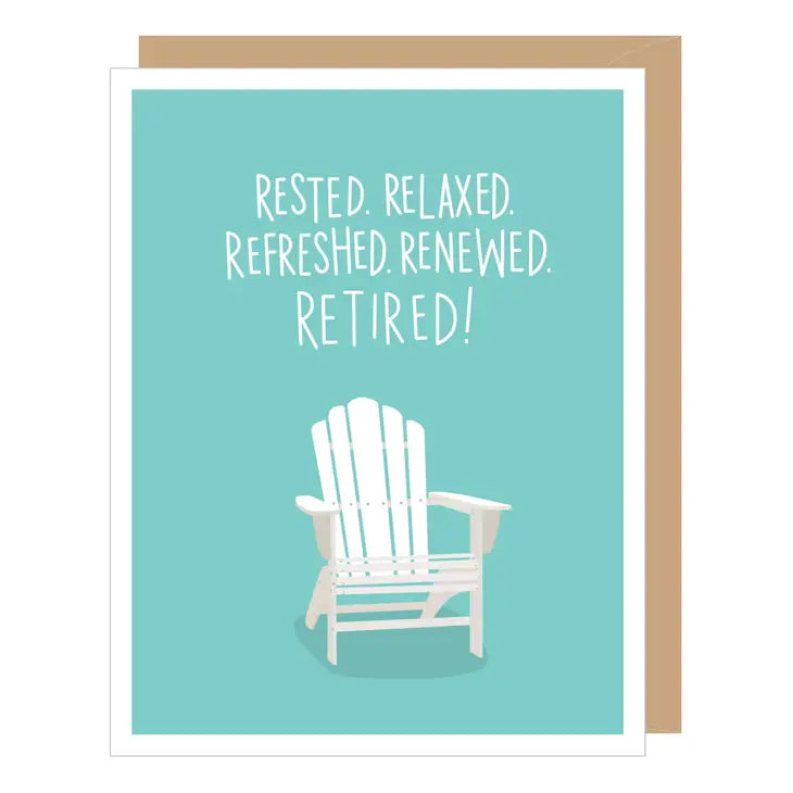 Adirondack Chair - Retirement Card | Apartment 2 Cards