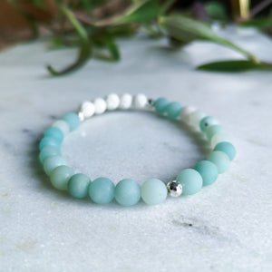 Amazonite Essential Oil Diffuser Bracelet | Over The Moon