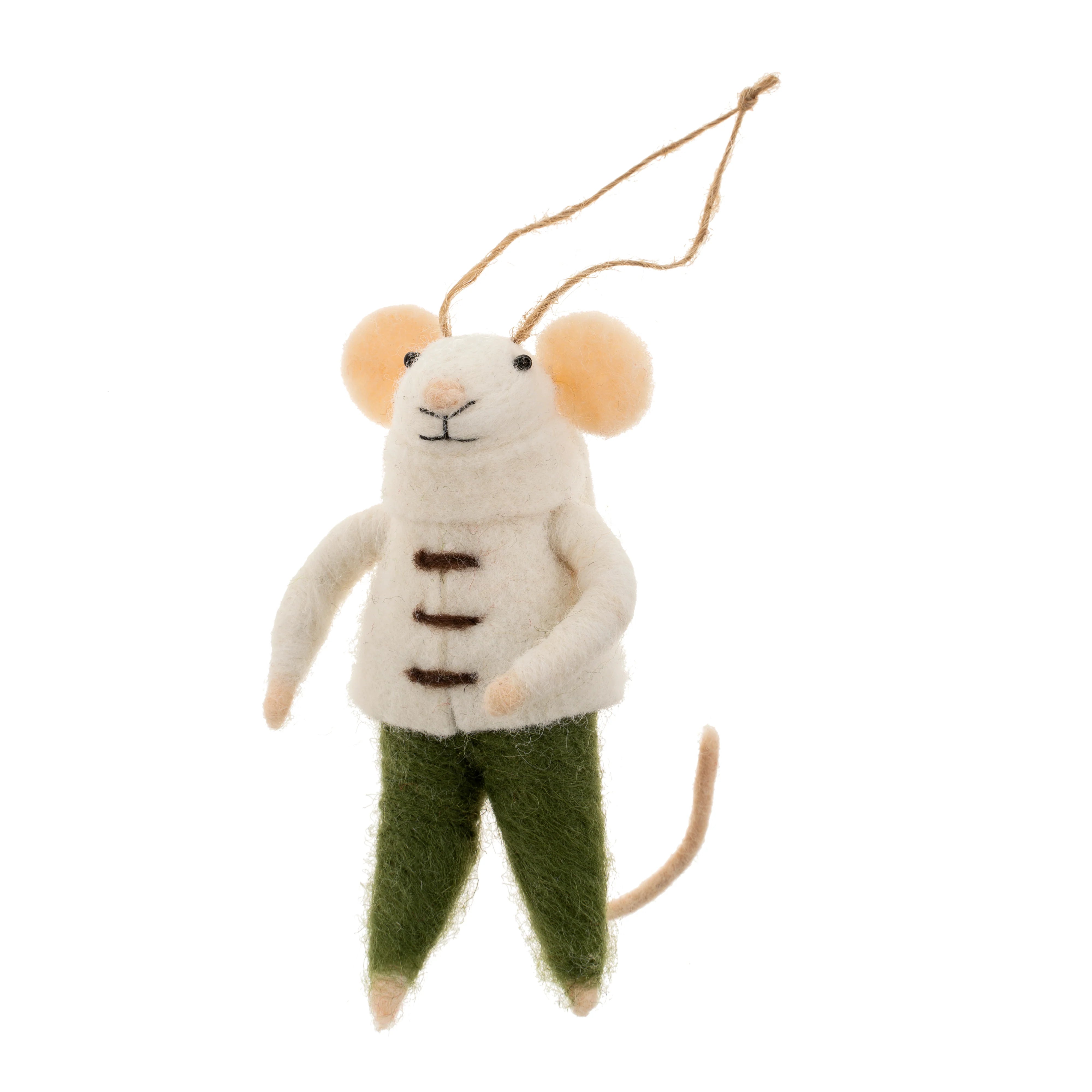 Ambrose - Felted Mouse Ornament | Indaba