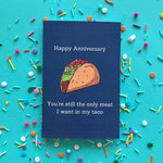 Meat In My Taco - Greeting Card | Two Brits Print Co