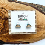 Apex Mountain - Wooden Stud Earrings | Birch Street Studio