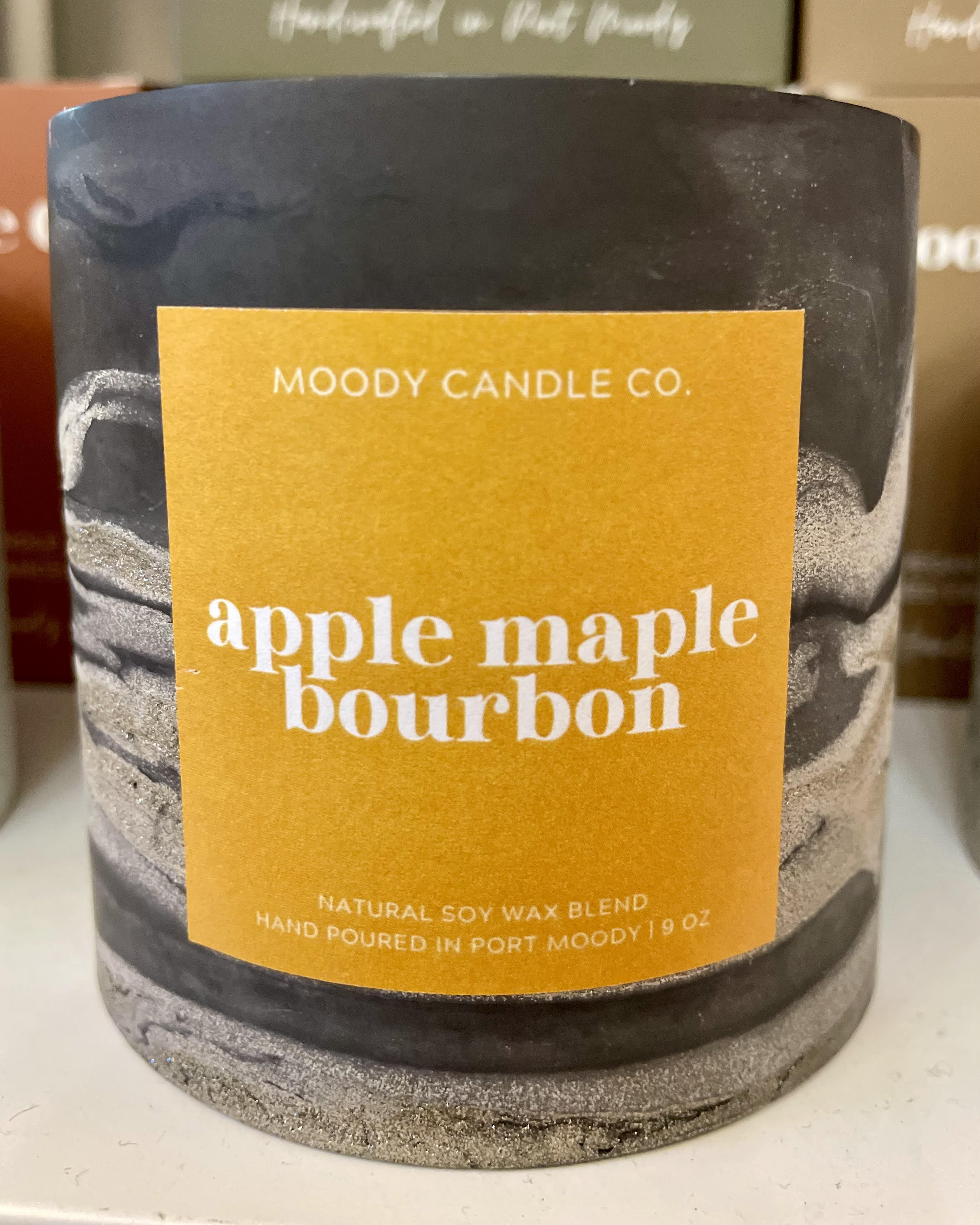 Apple Maple Bourbon - Cement Jar Candle | Moody Candle Co