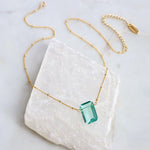 Aquamarine Quartz - Necklace | Mesa Blue