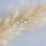 Aquamarine Quartz - Stud Earrings | Mesa Blue