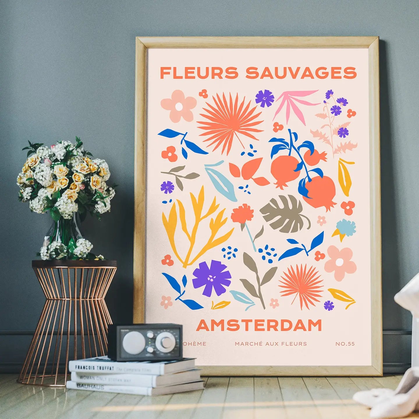Fleurs Sauvages Amsterdam Flower Print | Ink & Drop