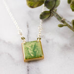 Vintage Australia Koala Postage Stamp Necklace