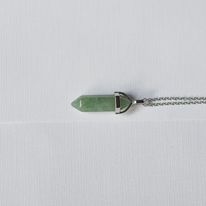 Aventurine - Bullet Crystal Necklace | Whimsy's Jewels