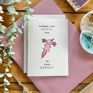 Axolotyl - Birthday Card | Kenzie Cards