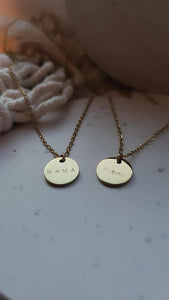 Mom - Disc Necklace | Reign and Cash