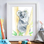 Baby Koala Watercolour Nursery Print | Elena Markelova