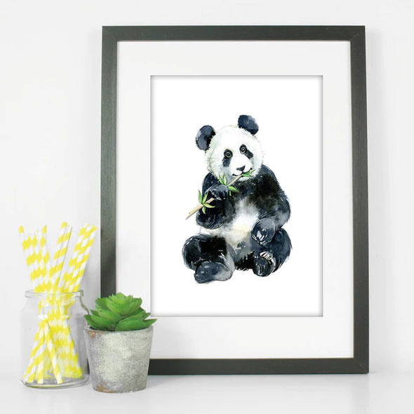 Baby Panda Watercolour Nursery Print | Elena Markelova