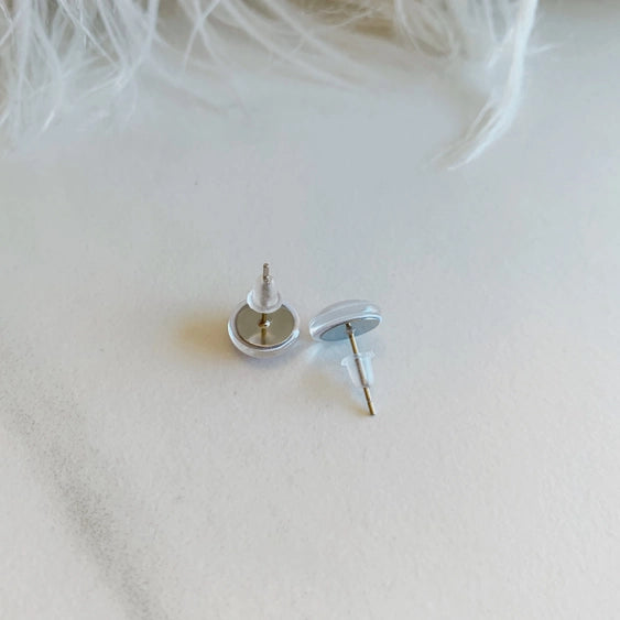Ucluelet Wave | Glass Stud Earrings