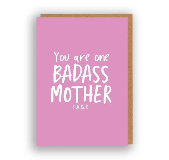 Badass Motherfucker - Greeting Card | The Sweary Card Co.